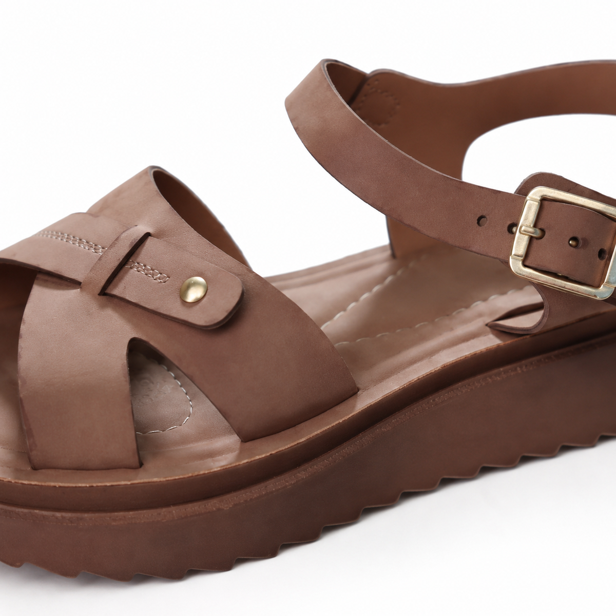 Sandalia mod. 24687 color cajeta