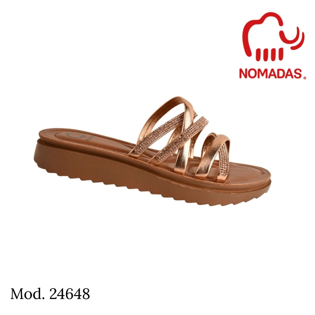 Saldo Sandalia modelo 24648 oro rosado