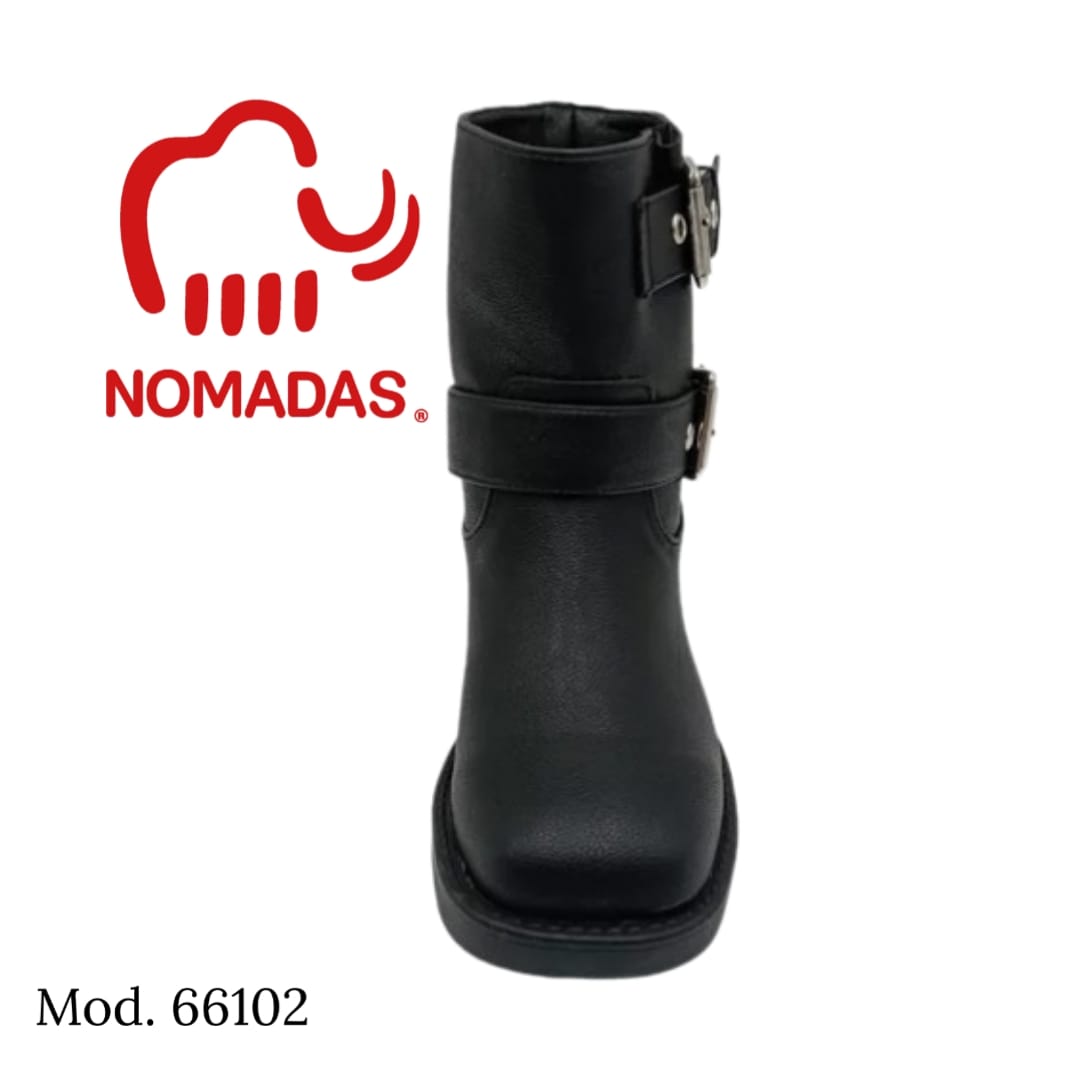 Saldos Botín modelo 66102, estilo Harley color negro