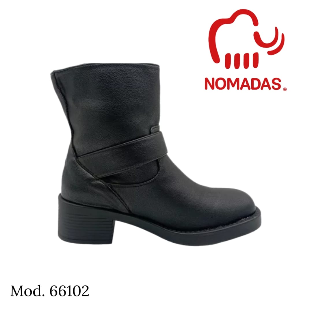 Saldos Botín modelo 66102, estilo Harley color negro