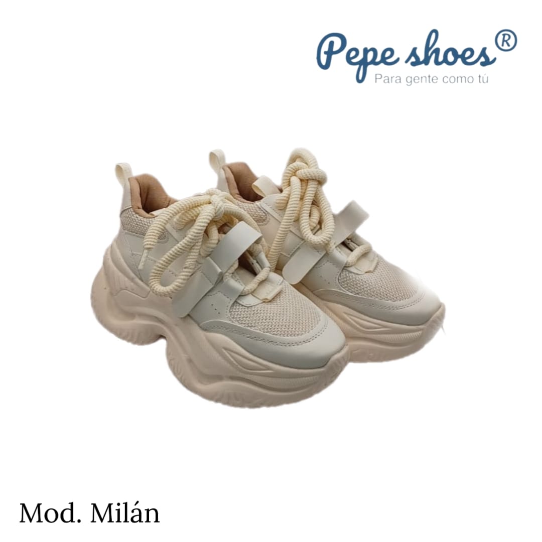 Tenis modelo milán varios colores