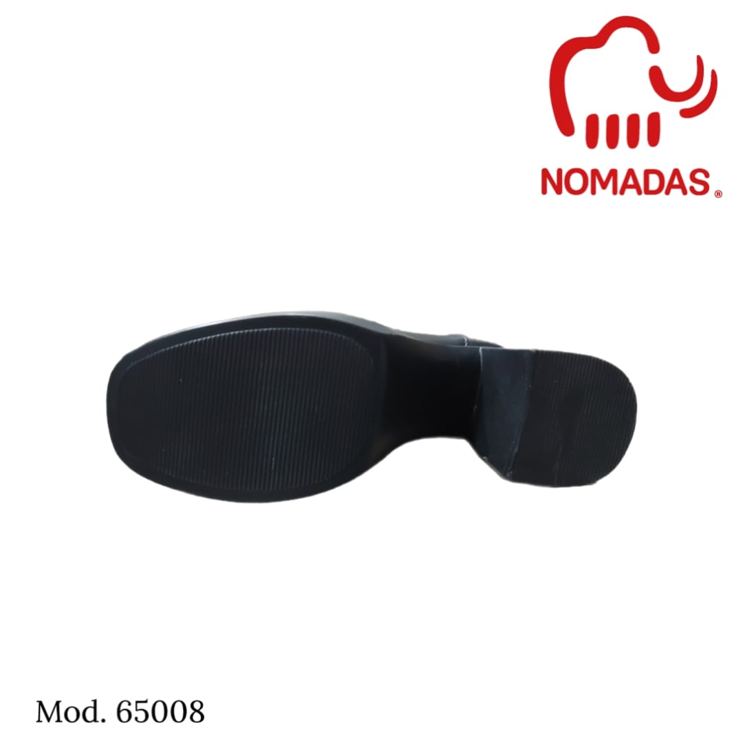 Bota tubo elástico, modelo 65008 negra