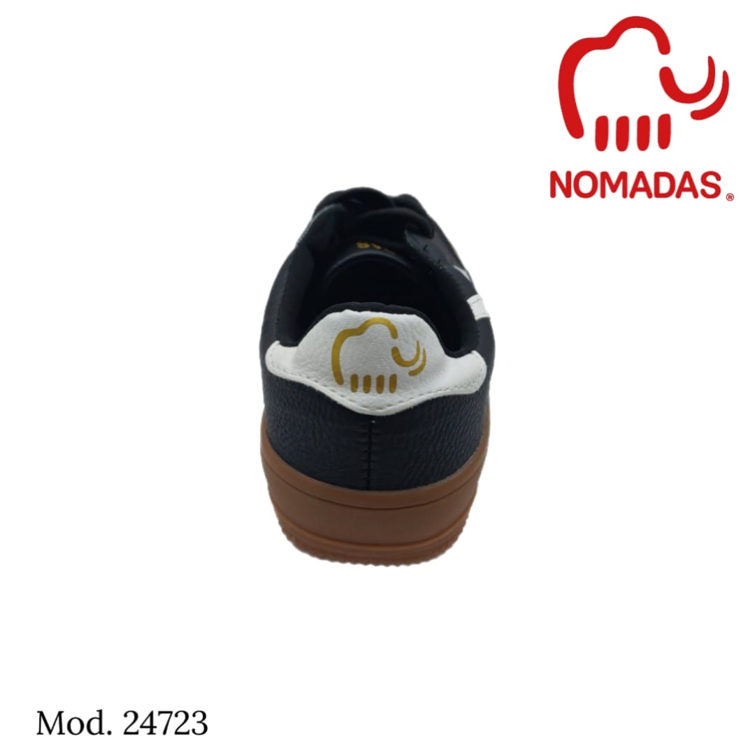Tenis modelo 24723 negro con blanco