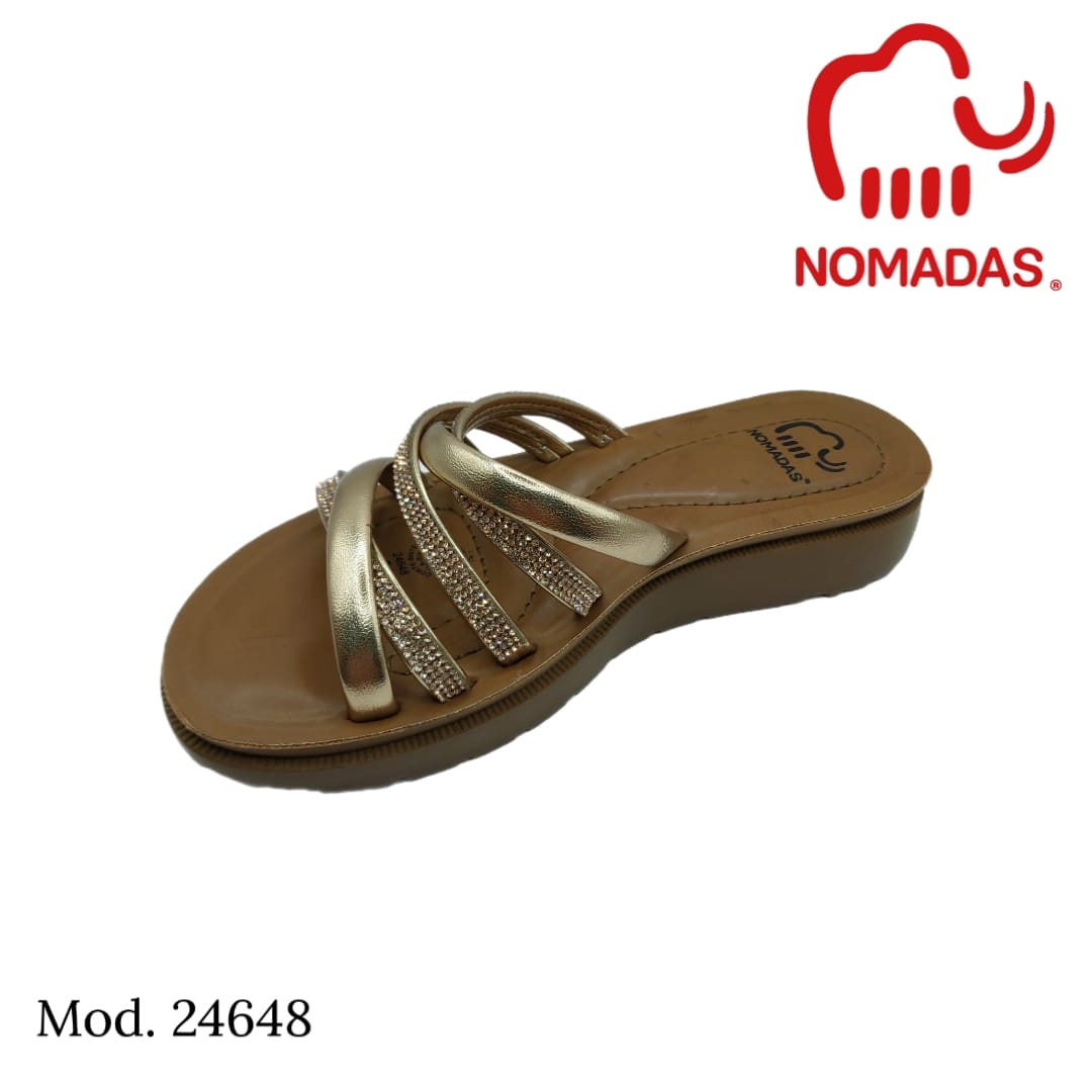 Saldo Sandalia modelo 24648 oro rosado