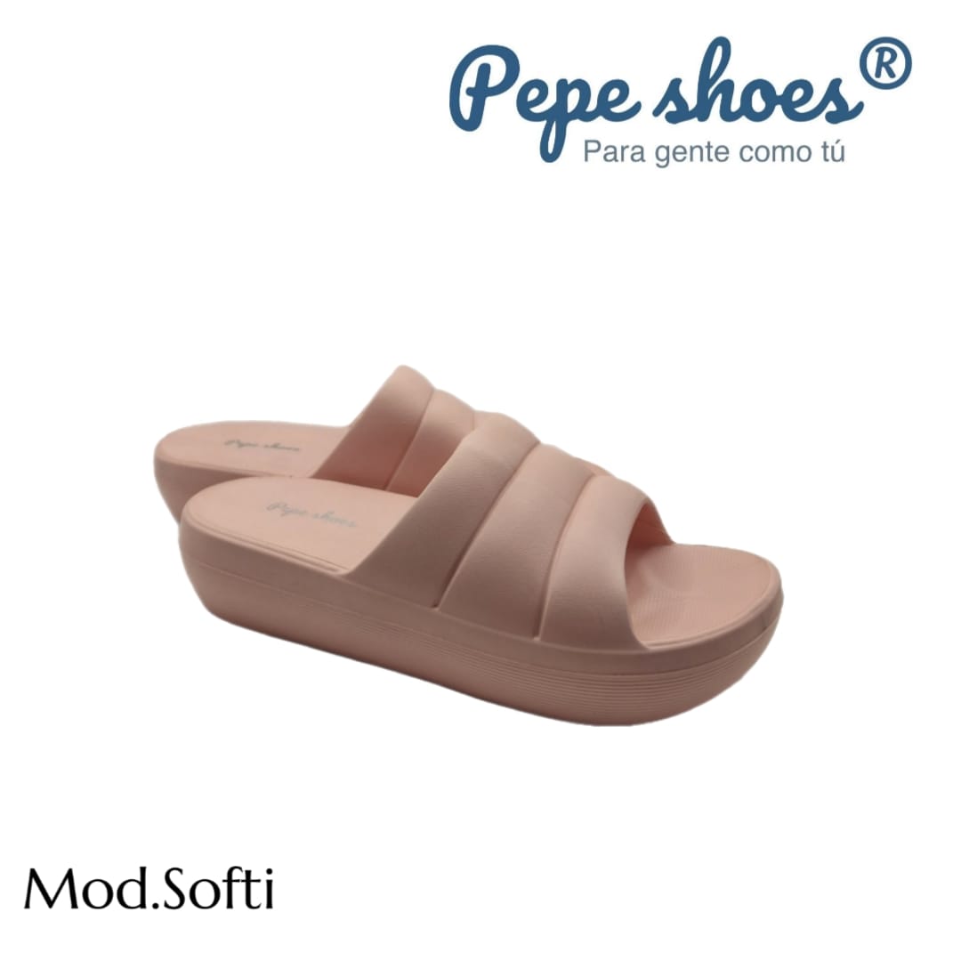Sandalia de Eva modelo softi rosa