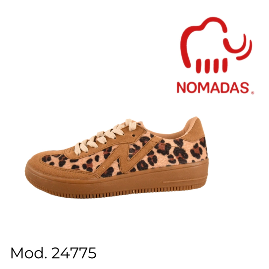 Tenis mod. 24775 color leopardo