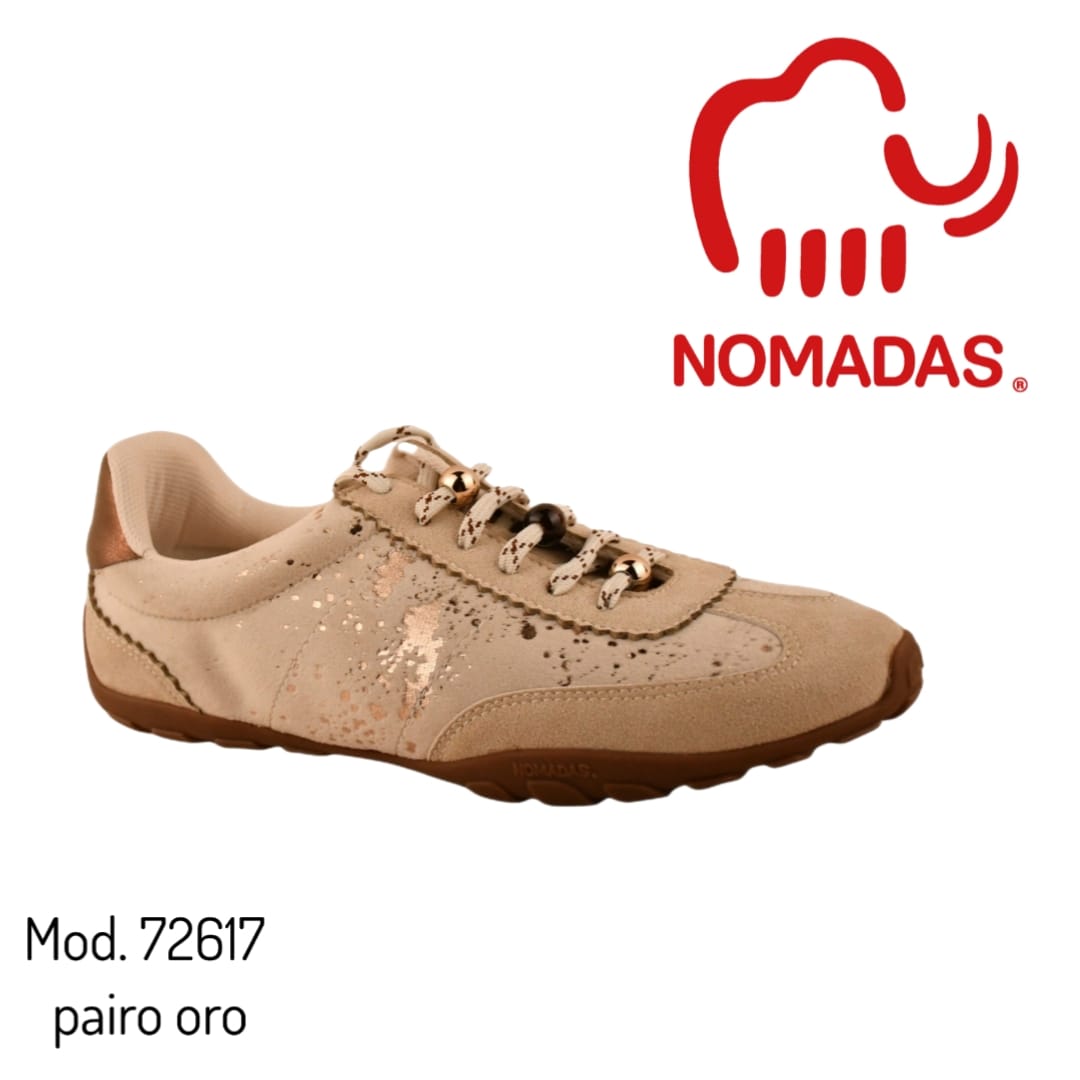 Tenis mod.72617 color pairo oro