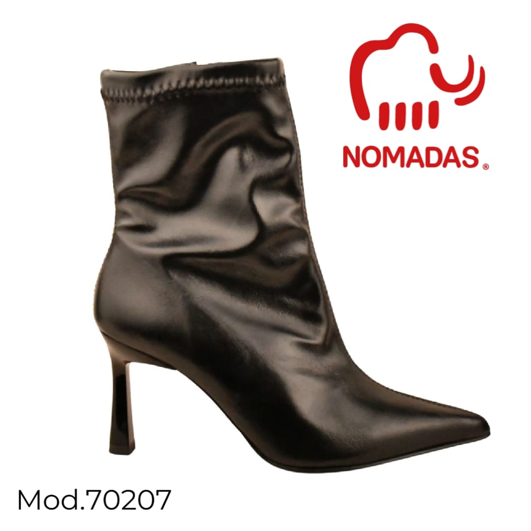 Botín mod. 70207 negro Y café